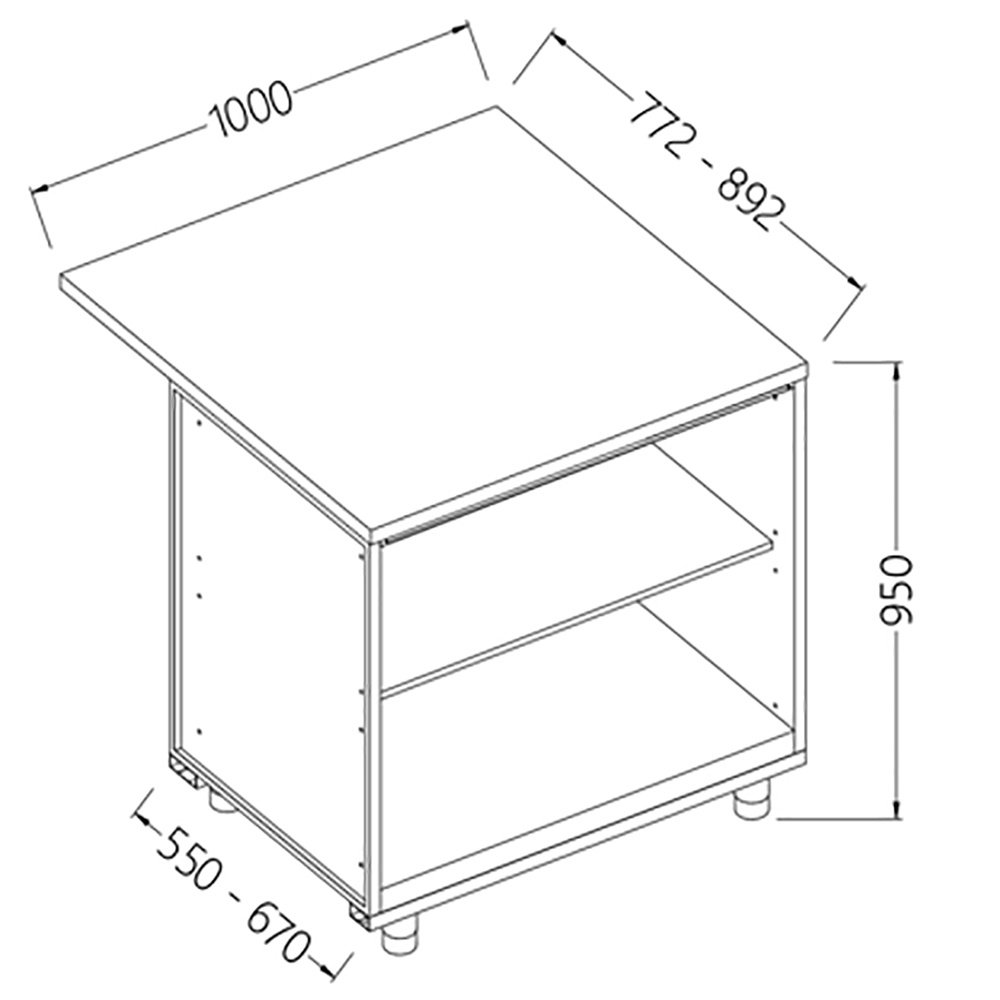 Diamond BC10X/5 Neutral Bar Counter Units_Cashier Section