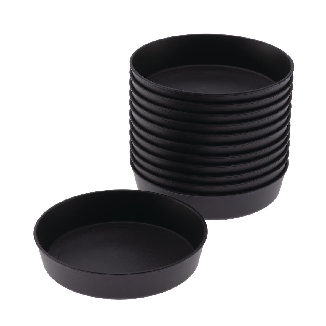 Matfer Bourgeat Exoglass Quiche Moulds 100mm (12 Pack)