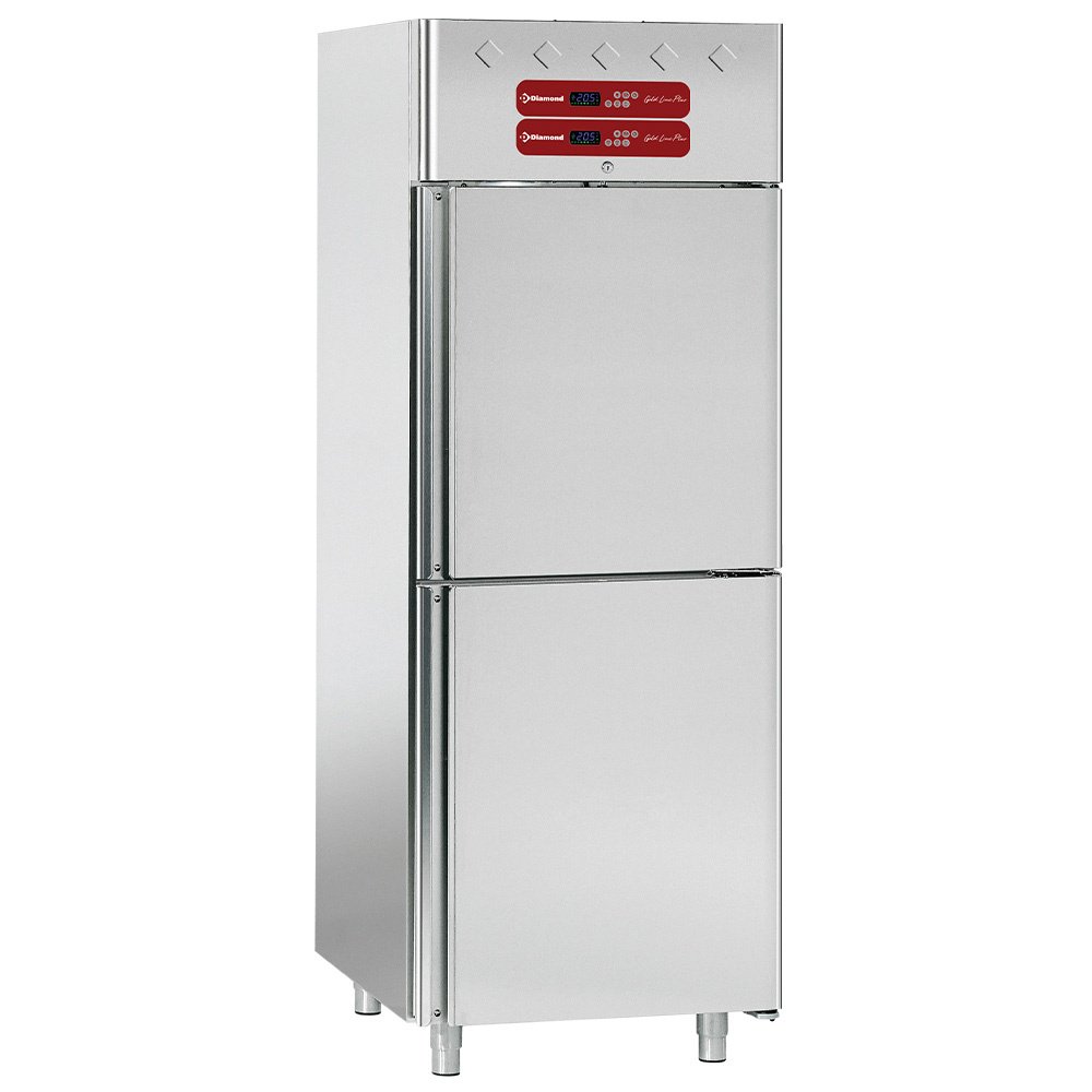 Diamond AL1TB/H2-R2 2 Half Door Ventilated Refrigerator and Freezer, 700 Litres