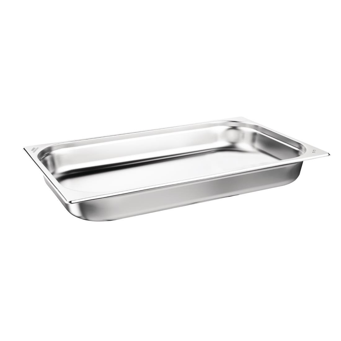 Nisbets Essentials Stainless Steel 1/1 Gastronorm 65mm ( 3 Pack)