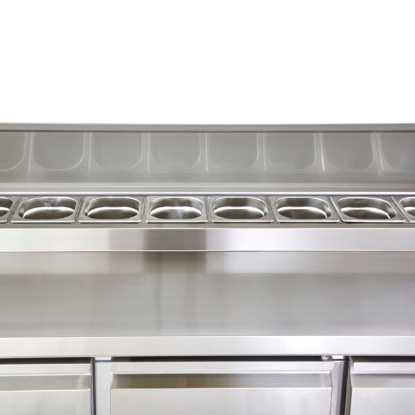 Sterling Pro Cobus SPU300PZ 3 Door Preparation Counter 8 x GN1/6, 392 Litres - view 2