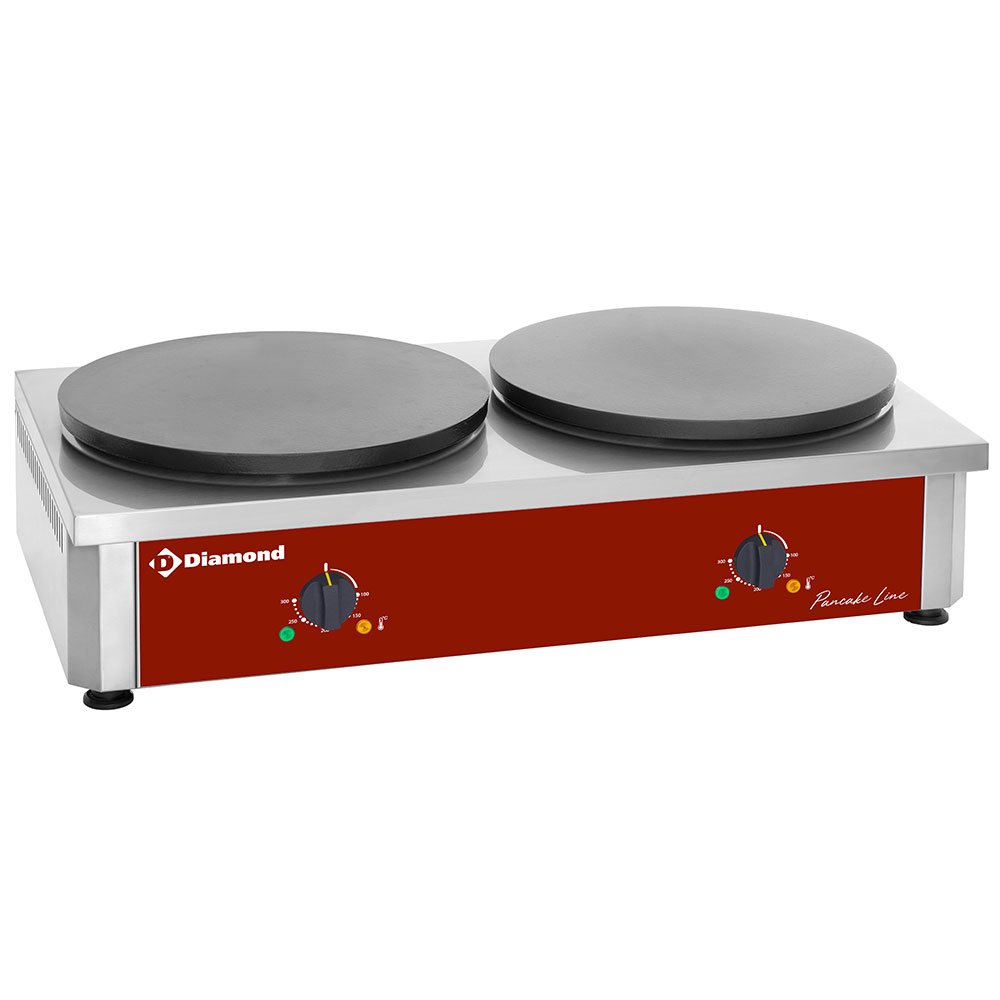 Diamond BRET/2E-R High Output Double Electric Crepe Pan