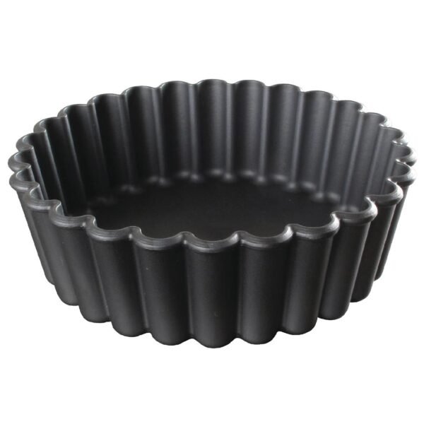 Matfer Bourgeat Exoglass Mini Pie Moulds Fluted 100mm (12 Pack)