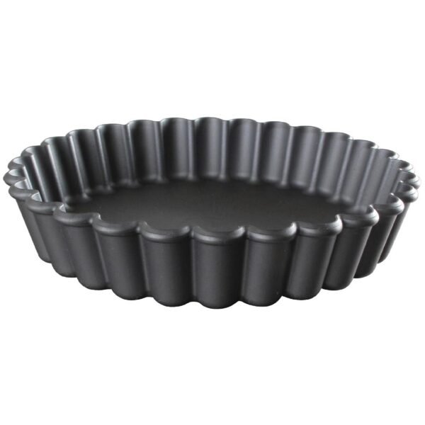 Matfer Bourgeat Exoglass Round Fluted Tartlet Mould 110mm (12 Pack)