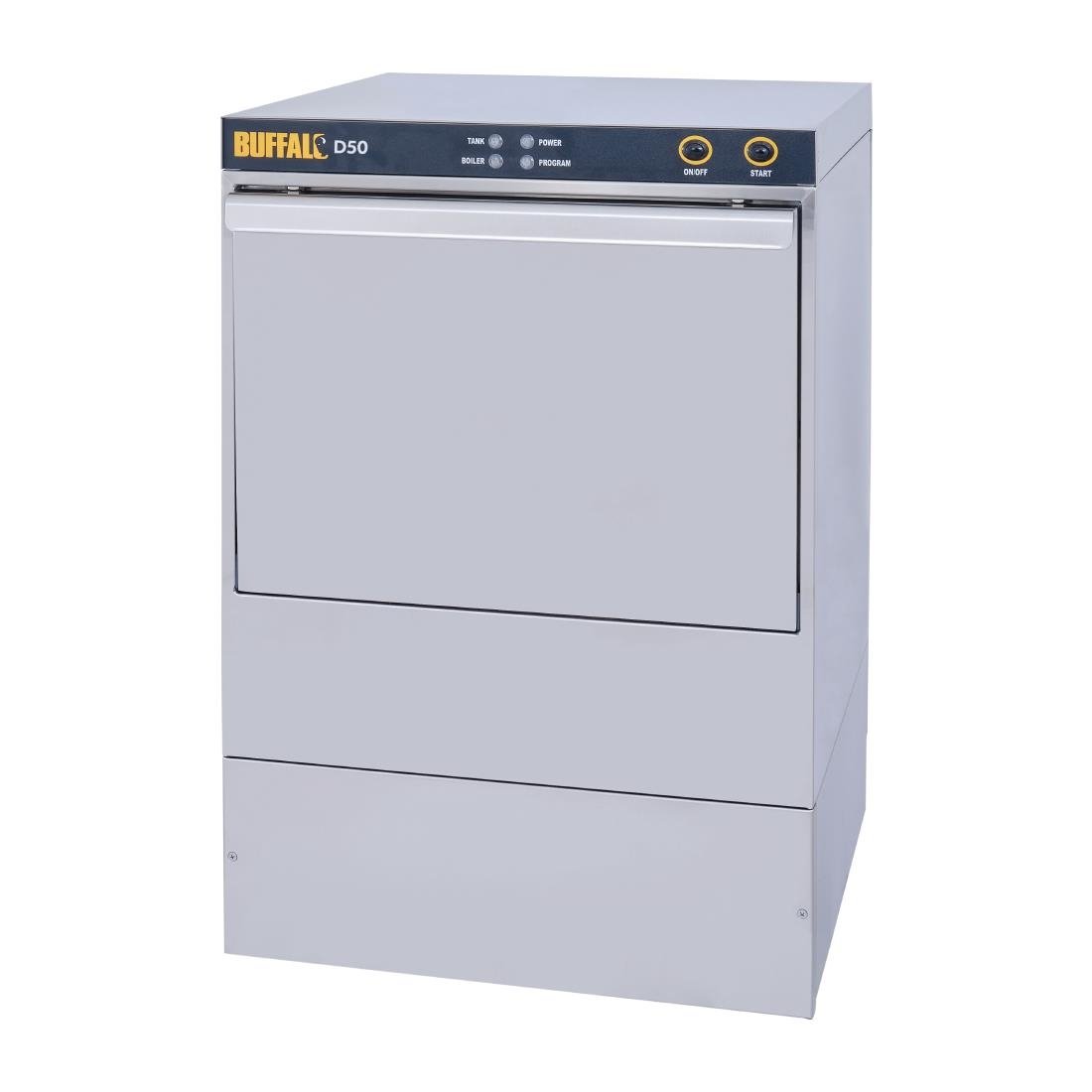 Buffalo Commercial Dishwasher 500mm with Drain Pump D50
