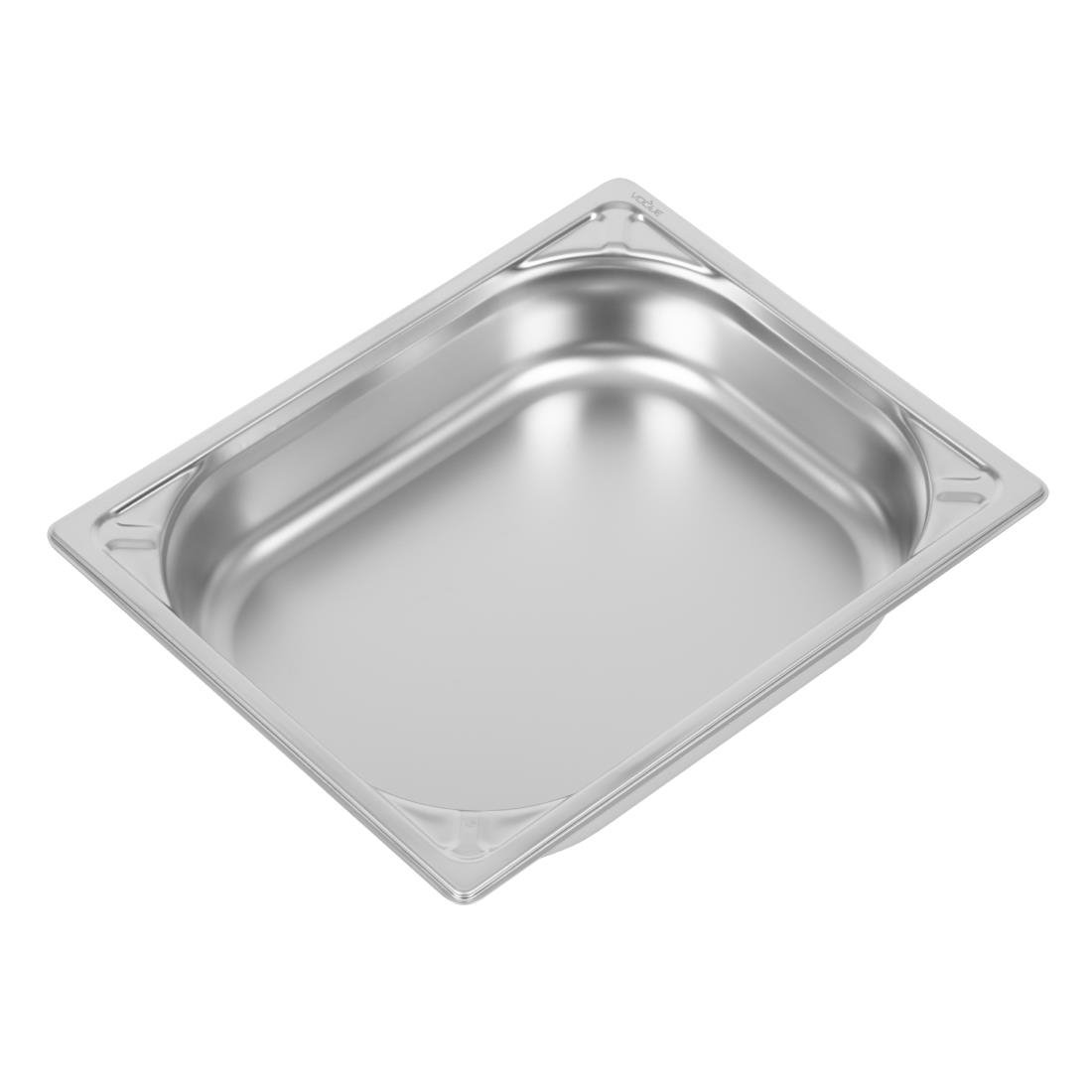 Vogue Heavy Duty Stainless Steel Non Stick 1/2 Gastronorm Tray 65mm