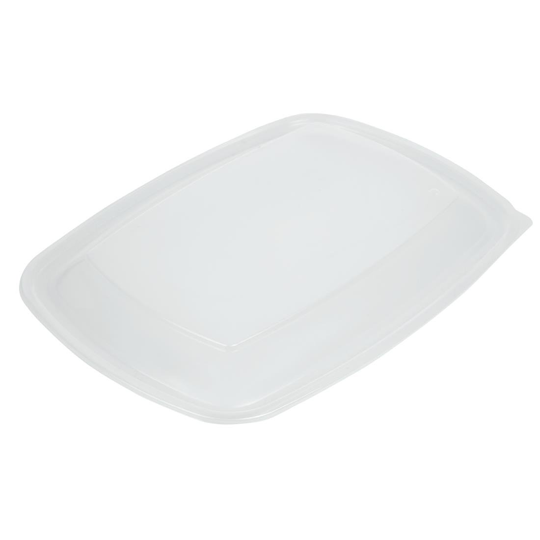 Fastpac Large Rectangular Food Container Lids 1.35Ltr  (150 Pack)
