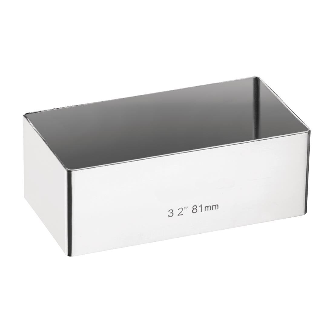 Rectangular Mini Gateaux Mould 80 x 40mm