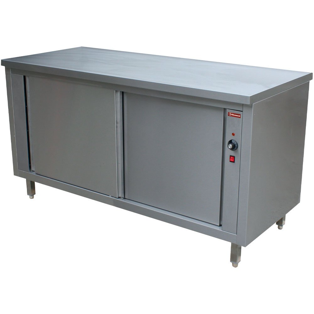 Diamond TE187/B 2 Sliding Doors Heating Cupboard