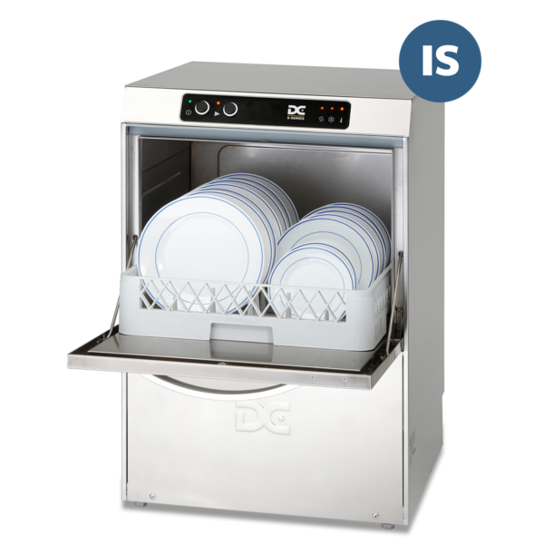 DC SD45IS Standard Range 450mm Basket Frontloading Commercial Dishwasher with Integral Water Softener, 14 Plates