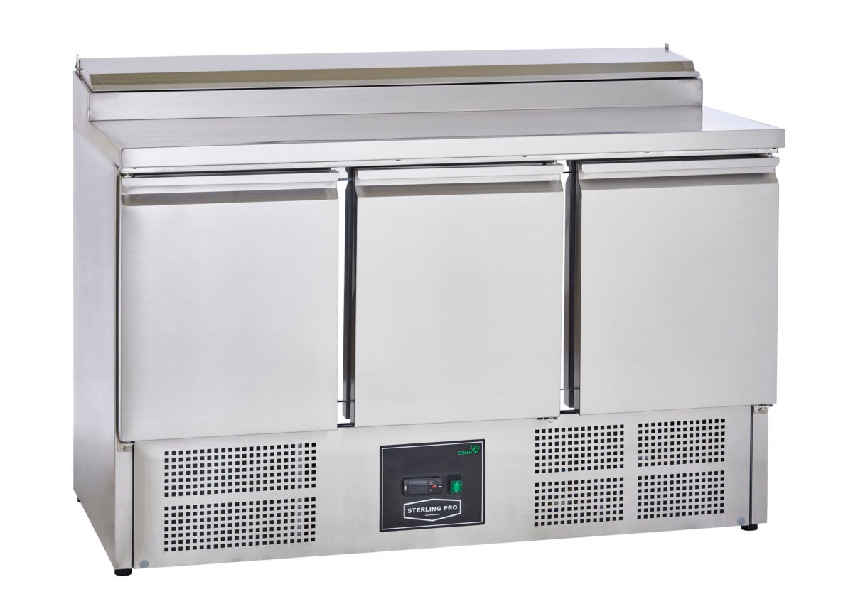 Sterling Pro Cobus SPU300PZ 3 Door Preparation Counter 8 x GN1/6, 392 Litres