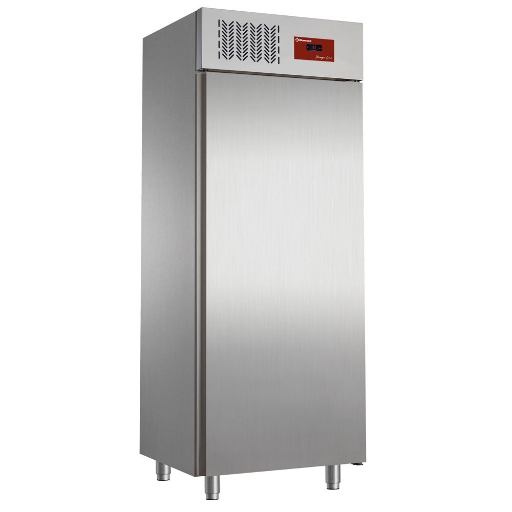 Diamond K50X-NS Single Door Stainless Steel Upright Freezer, 500 Litres
