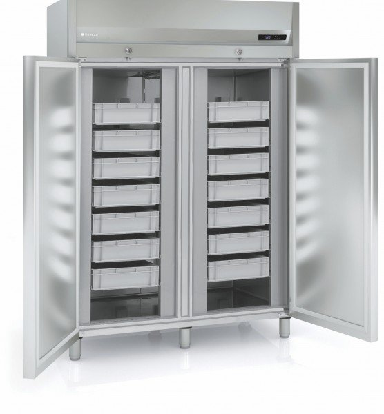 Coreco AP-1002 Double Door Refrigerated Stainless Steel Fish Storage Cabinet, 1404 Litres