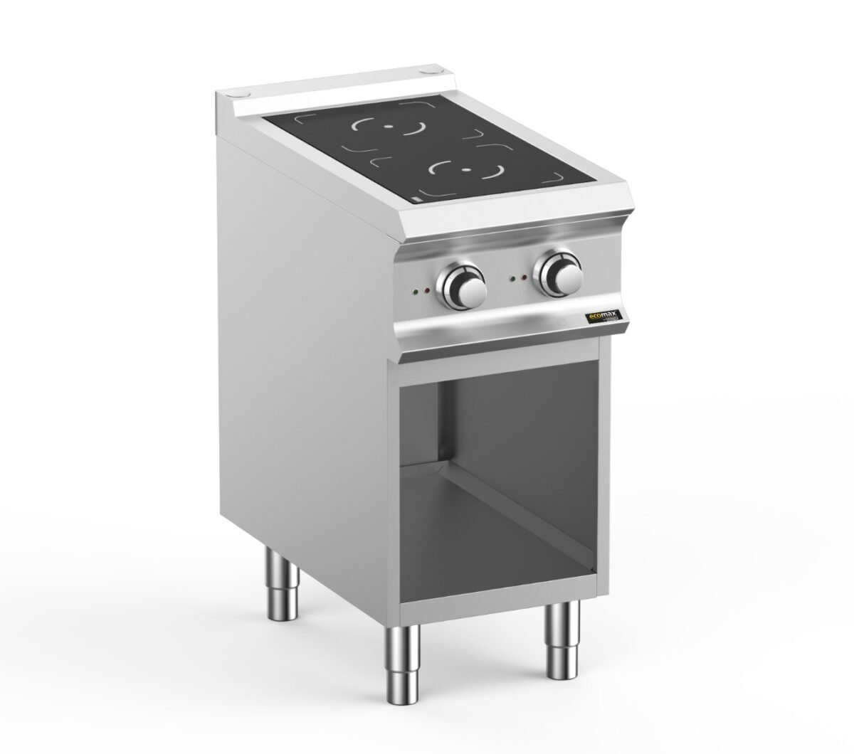 Hobart Ecomax HEIN74A 2 Plate Induction Hob on Open Cupboard, 2 x 3.5kW