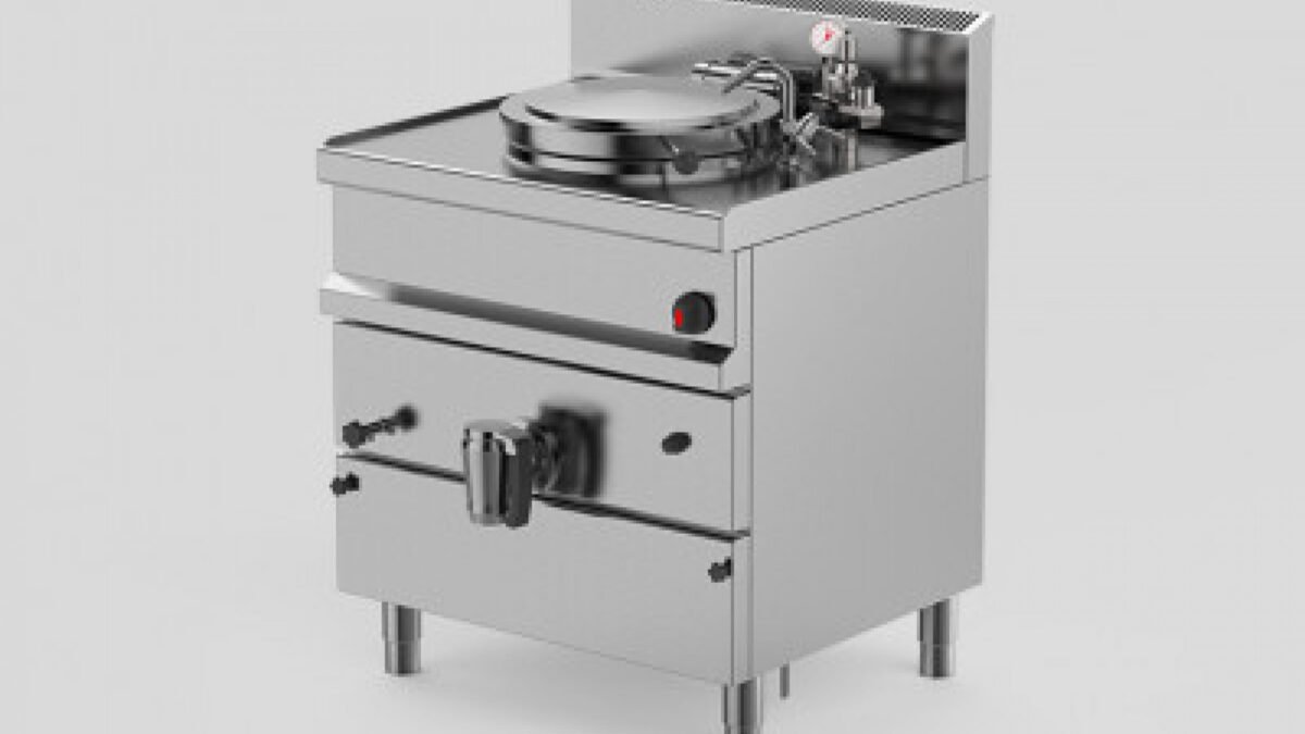 Firex Easypan rectangular boiling pan, indirect electric, 102L.