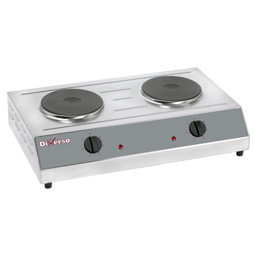 Diverso WR-RTD-2E Table top electric stove, 2 plates Ø 190mm