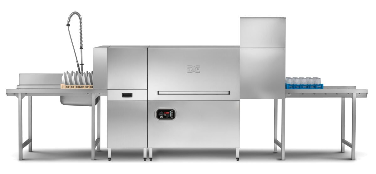 DC DCX500A Rack Conveyor Range 500mm Basket Passthrough Commercial Dishwasher - 18 Plates