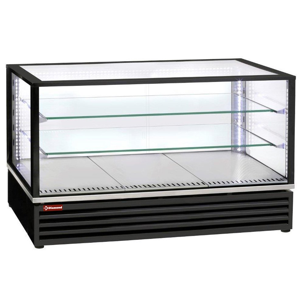 Diamond VRDG-B1-R2 3 Level Black Refrigerated Display Case