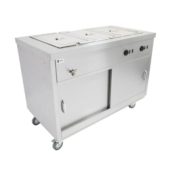 Parry Mobile Hot Cupboard with Bain Marie Top HOT12BM