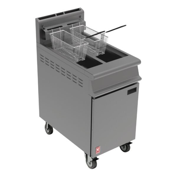 Falcon Dominator Free Standing Propane Gas Fryer on Castors G3845