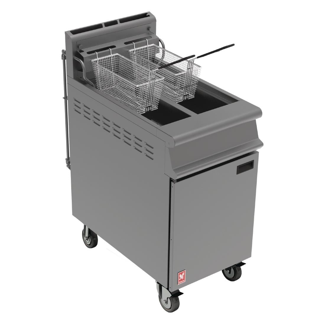 Falcon Dominator Plus Free Standing Natural Gas Filtration Fryer on Castors G3845F