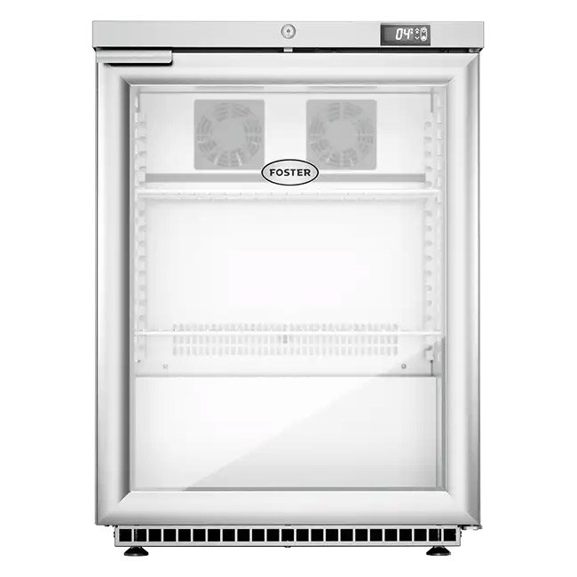 Foster HR150G/13-174 Single Glass Door Undercounter Cabinet Display Refrigerator, 150 Litres