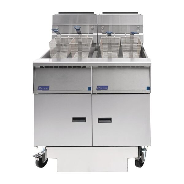 Pitco Solstice Free Standing Natural Gas Filtration Fryer SG14RS/FD-FF