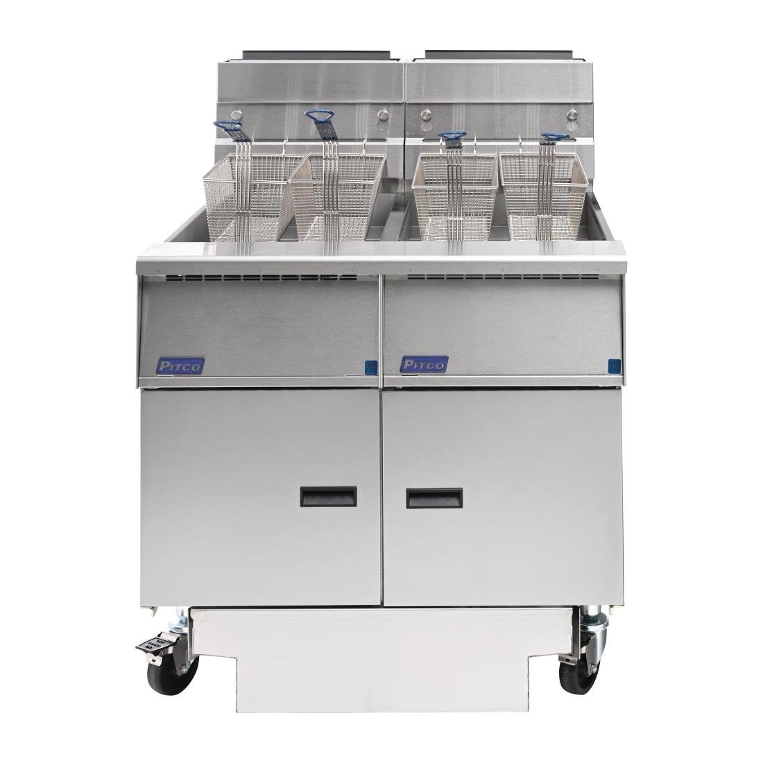 Pitco Solstice Free Standing Natural Gas Filtration Fryer SG14RS/FD-FF