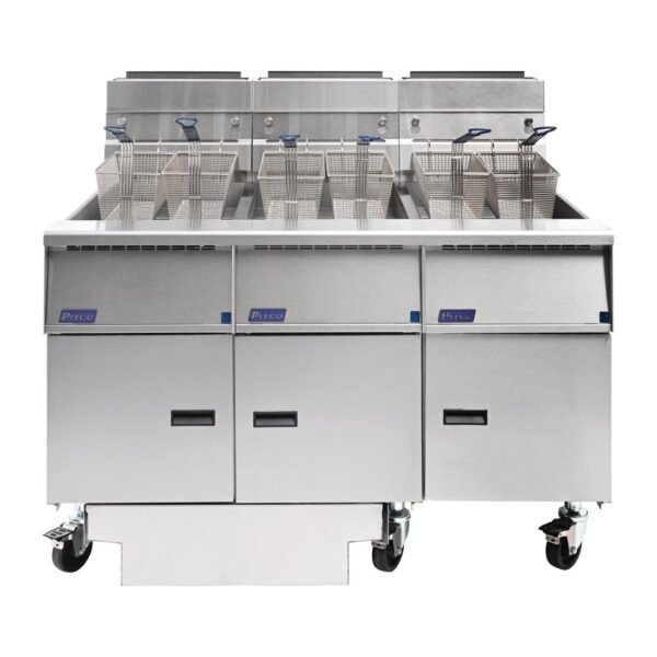 Pitco Solstice Free Standing Natural Gas Filtration Fryer G14S/FD-FFF