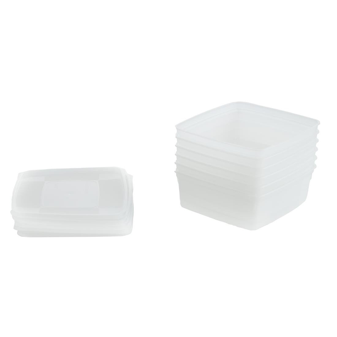 Matfer Bourgeat Soft Modulus Flexible Food Storage Container Box 1Ltr (6 Pack)