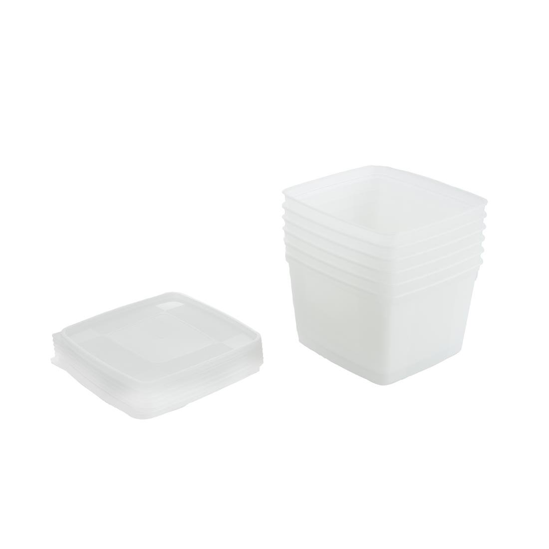 Matfer Bourgeat Soft Modulus Flexible Food Storage Container Box 1.5Ltr (6 Pack)