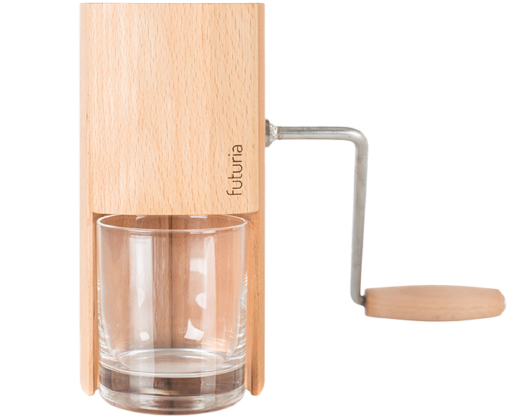 Werkstuck Futuria M1 – hand operated grain flaker - beech