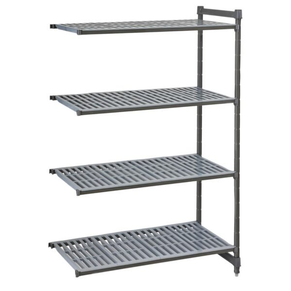 Cambro Camshelving Basics Plus Add-On Unit 4 Tier With Vented Shelves 1830(H)x 870(W)x 460(D)mm