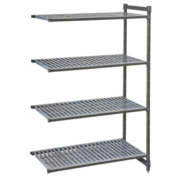 Cambro Camshelving Basics Plus Add-On Unit 4 Tier With Vented Shelves 1630(H)x 1175(W)x 540(D)mm
