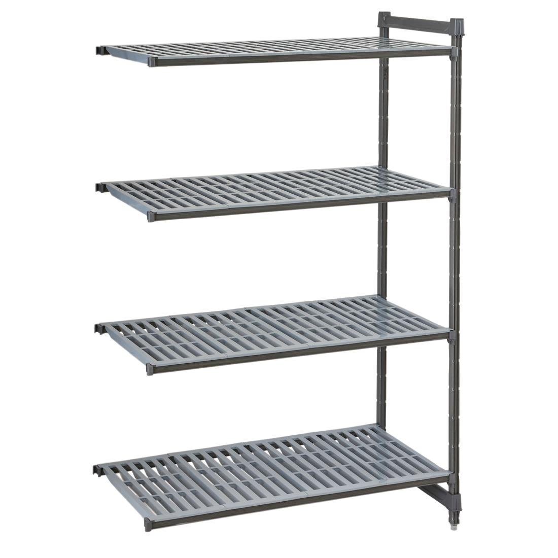 Cambro Camshelving Basics Plus Add-On Unit 4 Tier With Vented Shelves 1630(H)x 1175(W)x 540(D)mm