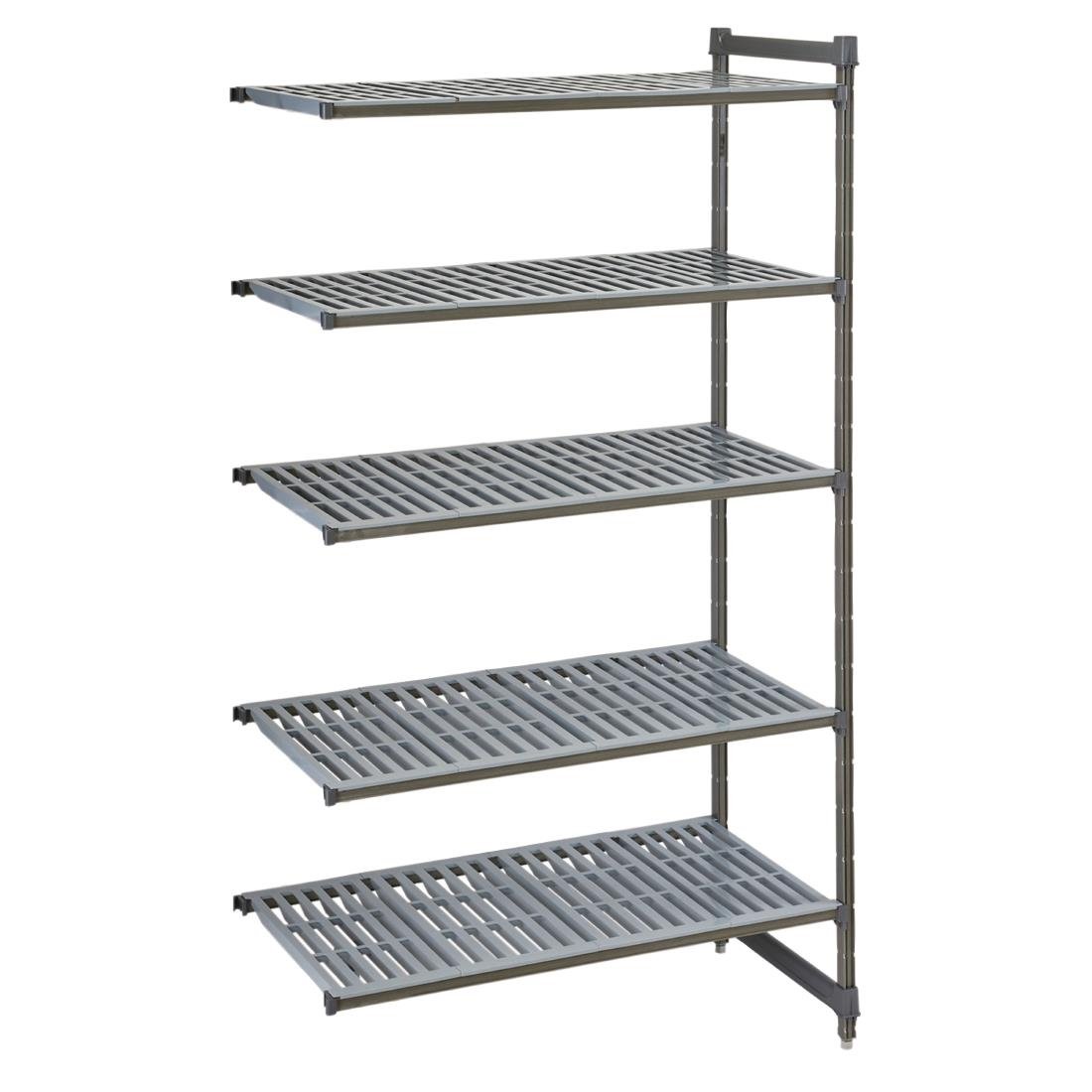 Cambro Camshelving Basics Plus Add-On Unit 5 Tier With Vented Shelves 2140(H)x 1175(W)x 610(D)mm