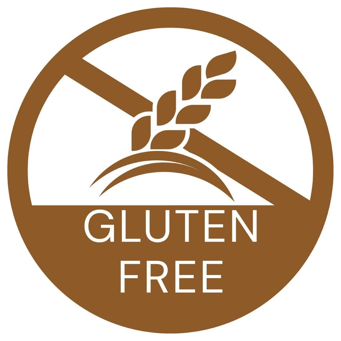 Hygiplas Food Allergy labels Gluten Free (1000 Pack)