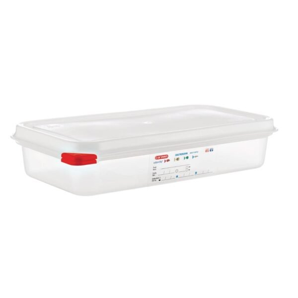 Araven Polypropylene 1/3 Gastronorm Food Containers 2.5Ltr (4 Pack)