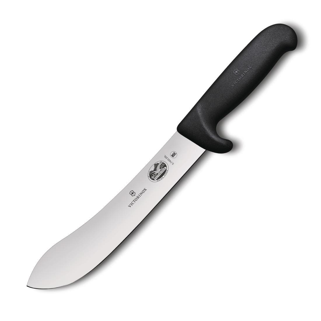 Victorinox Fibrox Safety Grip Butchers Knife Black 20cm