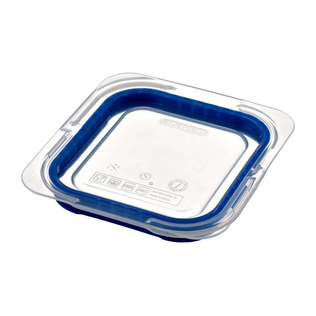 Araven ABS Lid Blue GN 1/6