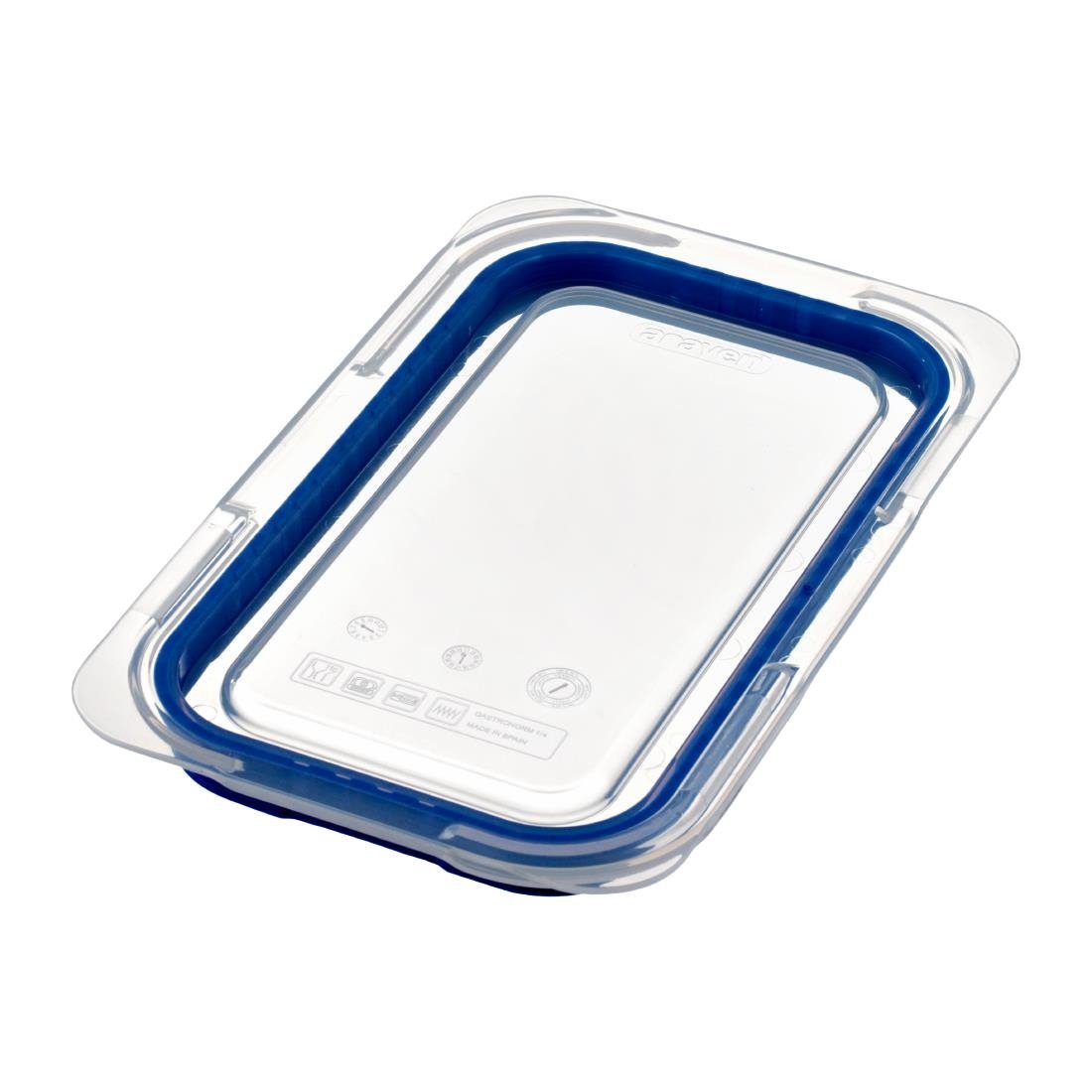 Araven ABS Lid Blue GN 1/4