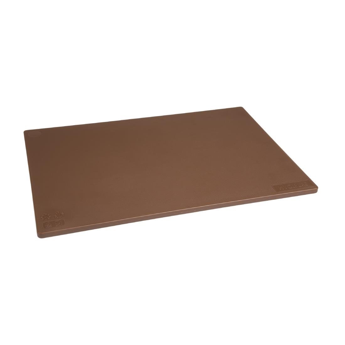 Hygiplas Low Density Brown Chopping Board Standard 450x300x12mm