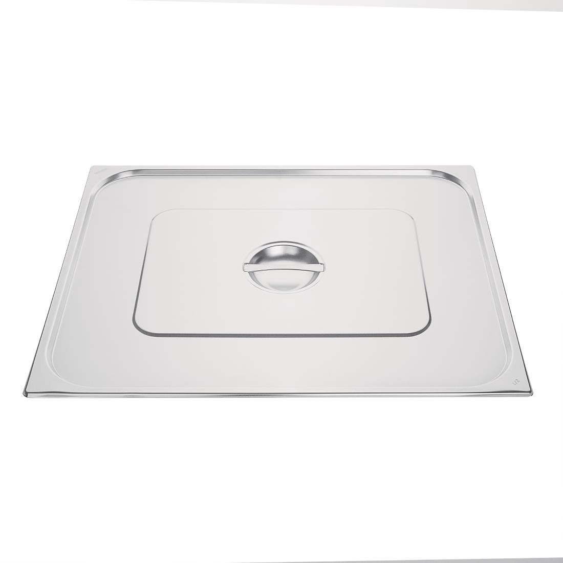 Vogue Stainless Steel 2/1 Gastronorm Lid