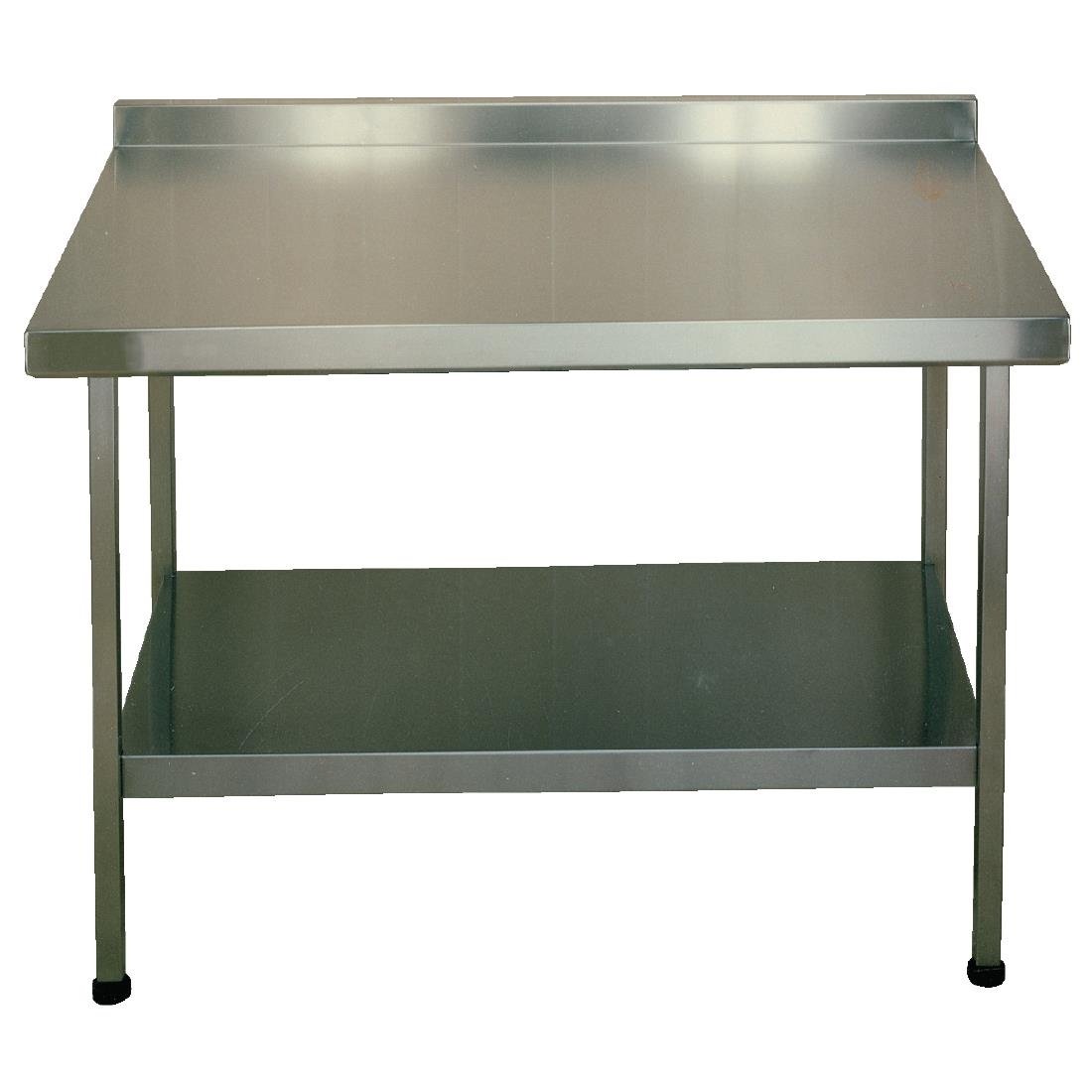 KWC DVS Stainless Steel Wall Table with Upstand 900x600mm