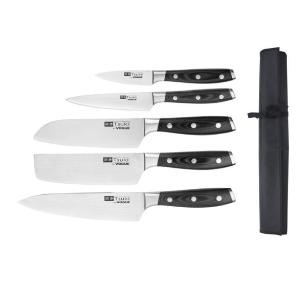 Vogue Tsuki 5-Piece Knife Set with Wallet Series 7