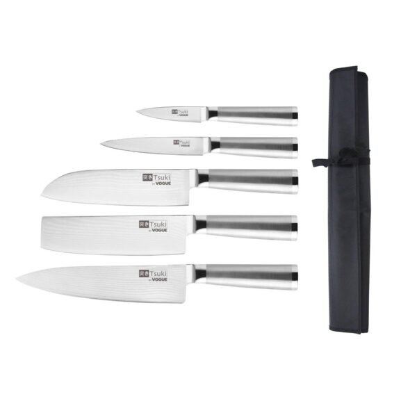 Vogue Tsuki 6-Piece Knife Set with Wallet Series