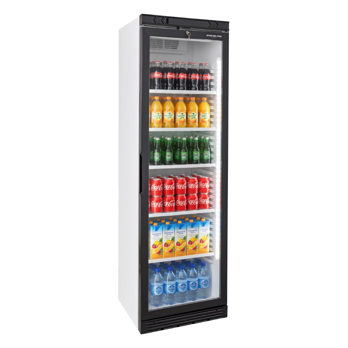 Sterling Pro Green SPG385 Upright Single Door Display Chiller, 379 Litres