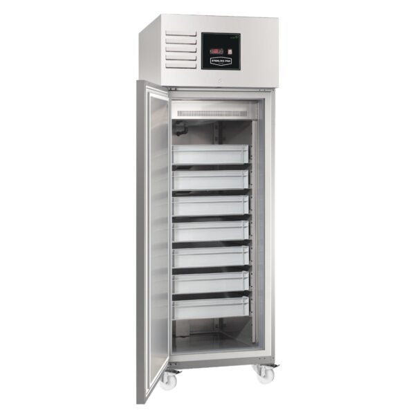 Sterling Pro Green SPIF700L Single Door Left Hinged Fish Storage Cabinet, 574 Litres