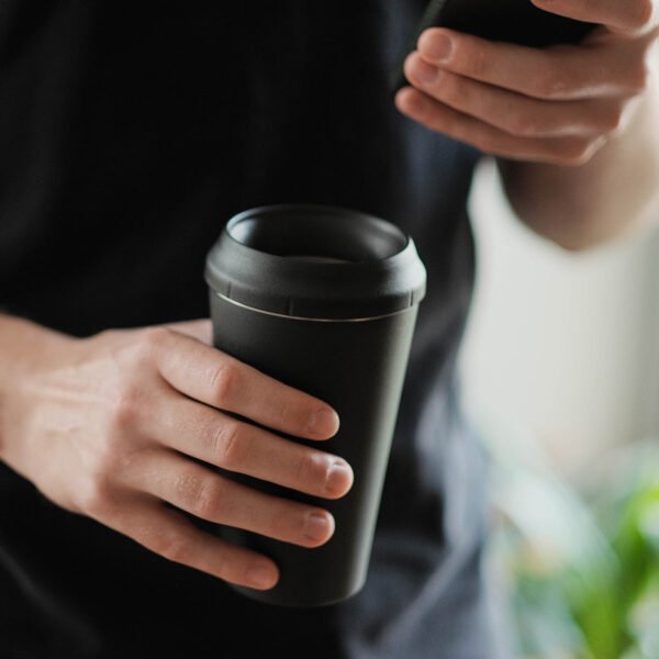 TOPL Flow360° / Stroll Reusable Cup - Charcoal (12oz) - Bundle of 25 - view 2
