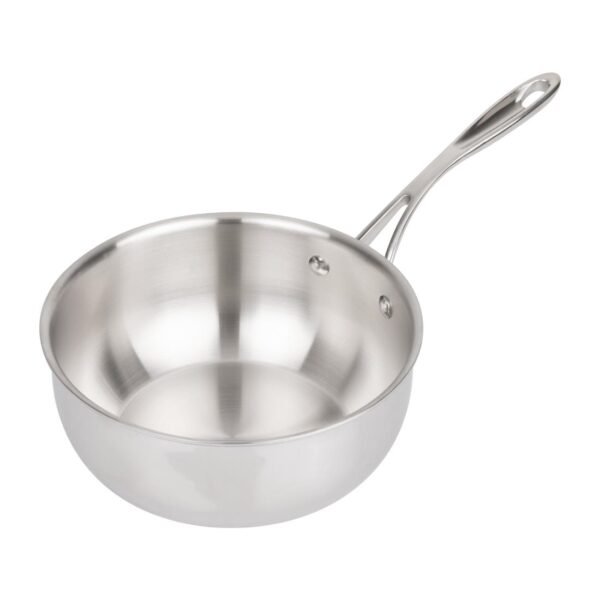 Vogue Stainless Steel and Aluminium Tri-Wall Flared Sauté Pan 20cm